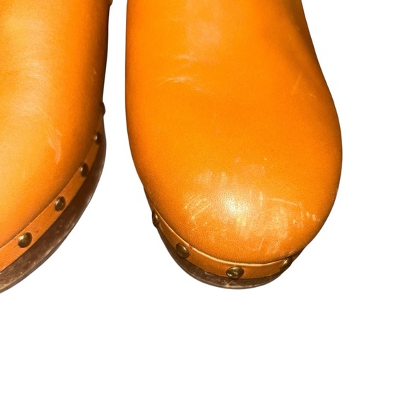 Madewell Cecily Clog Oiled Leather mules tan english saddle size 7 boho slip on - Picture 3 of 7